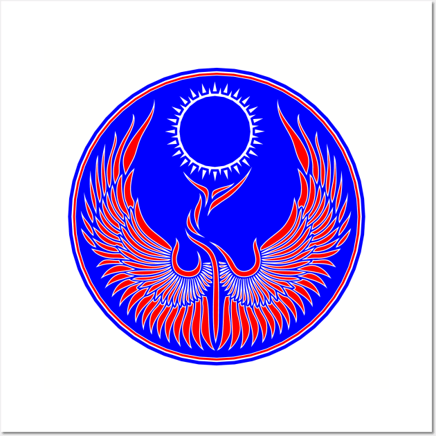 Defiant Phoenix Symbol Wall Art by Griffen